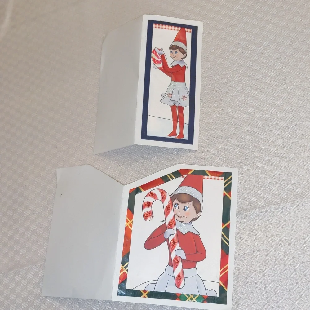 Elf On The Shelf Girl Handcrafted Gift Tags Cards Elf Messages - Picture 3 of 3